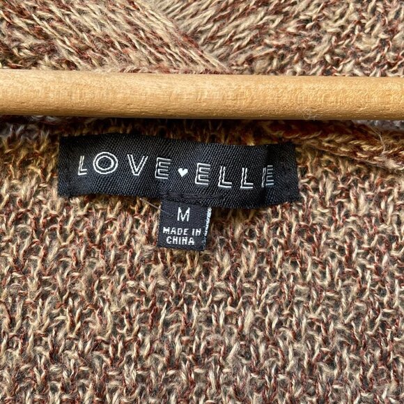 Love Ellie Cappuccino Longline Pointelle Duster Cardigan Size M NWOT Cozy Layer - Picture 4 of 12